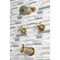 Kingston Brass KBX8143BX Two-Handle Tub and Shower Faucet, Antique Brass KBX8143BX - alternate 6